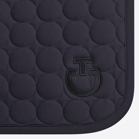 Tapis de selle Circle Quilted Gris fonc&eacute; - Cavalleria Toscana - Jersey respirant