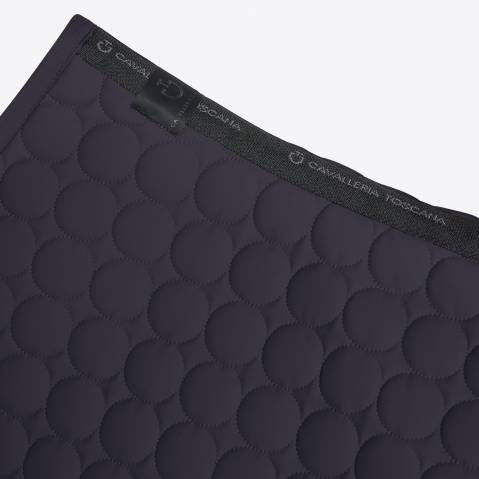 Tapis de selle Circle Quilted Gris fonc&eacute; - Cavalleria Toscana - Jersey respirant