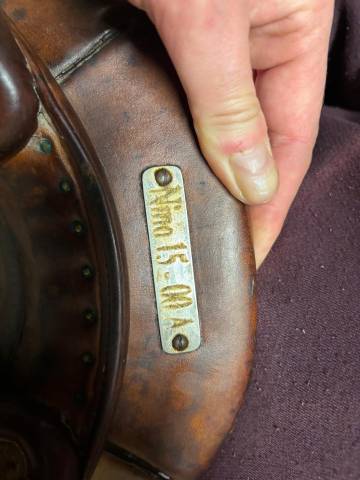 Selle delgrange 16 pouce tr&egrave;s rare 