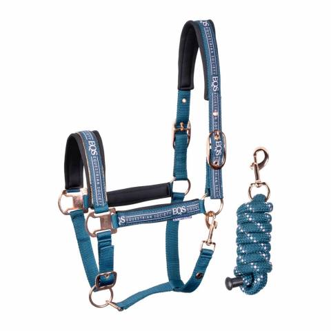 Licol et longe Equestrian Society - Harrys Horse - Turquoise Rose Gold