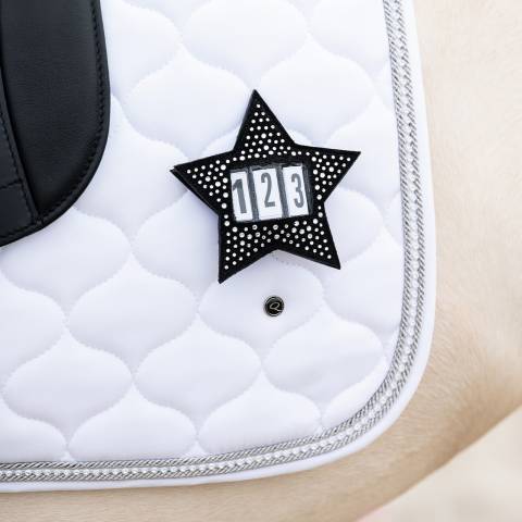 Porte numéros Jipp noir - QHP - Étoiles avec strass