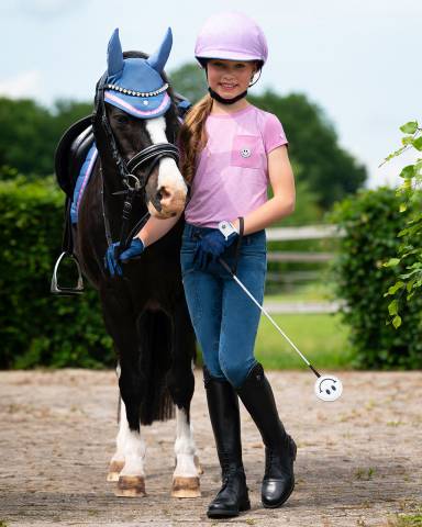 Cravache Rosalynn 65 cm - QHP - Pour enfants avec paillettes