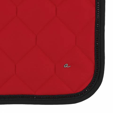 Tapis de selle Oakleigh - QHP - Rouge profond avec strass