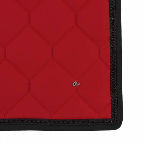 Tapis de selle Oakleigh - QHP - Rouge profond avec strass