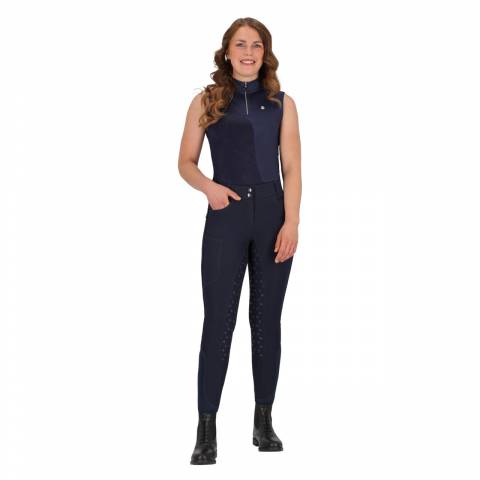 Polo sport sans manche Aubr&eacute;e - QHP - Tissu stretch