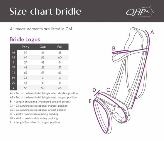 Bridon Lagos - QHP - &Eacute;l&eacute;gance et confort