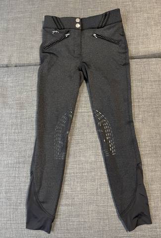 Pantalon Penelope Équitation Romy Gris Chiné - Enfant