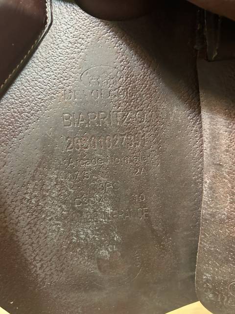 Selle biarritz devoucoux 17,5