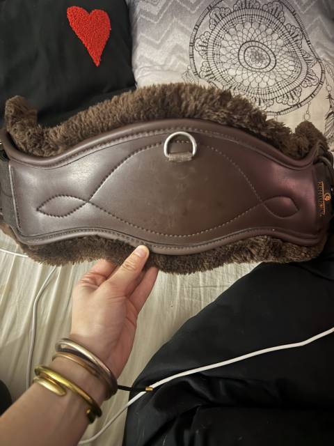 Sangle courte anatomique Kentucky marron 