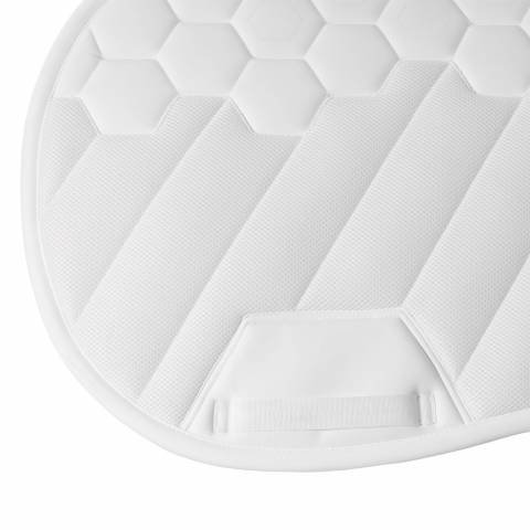 Tapis de selle de saut Ridertechnology Blanc - Equestro - Tissu respirant