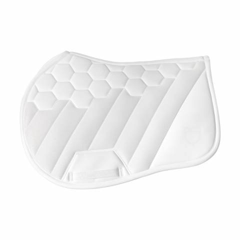 Tapis de selle de saut Ridertechnology Blanc - Equestro - Tissu respirant