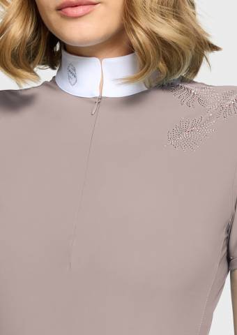 Polo de concours Lea Crystal - Samshield - Tissu stretch