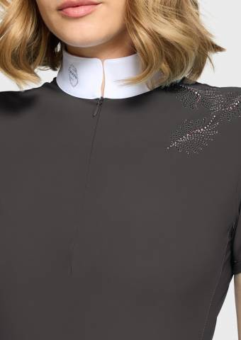 Polo de concours Lea Crystal - Samshield - Tissu stretch