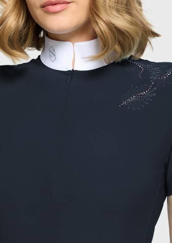 Polo de concours Lea Crystal - Samshield - Tissu stretch