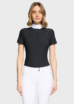 Polo de concours Lea Crystal - Samshield - Tissu stretch