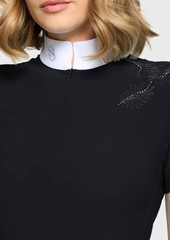 Polo de concours Lea Crystal - Samshield - Tissu stretch