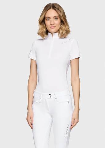 Polo de concours Lea Crystal - Samshield - Tissu stretch