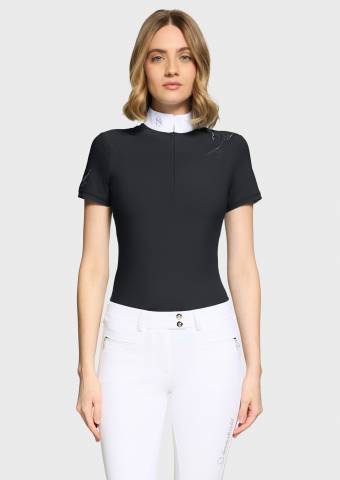 Polo de concours Lea Crystal - Samshield - Tissu stretch