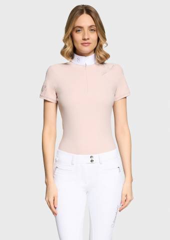 Polo de concours Lea Crystal - Samshield - Tissu stretch