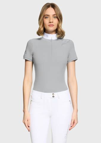 Polo de concours Lea Crystal - Samshield - Tissu stretch