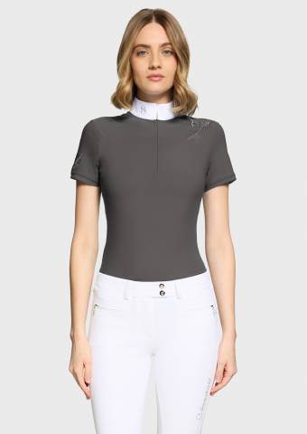 Polo de concours Lea Crystal - Samshield - Tissu stretch