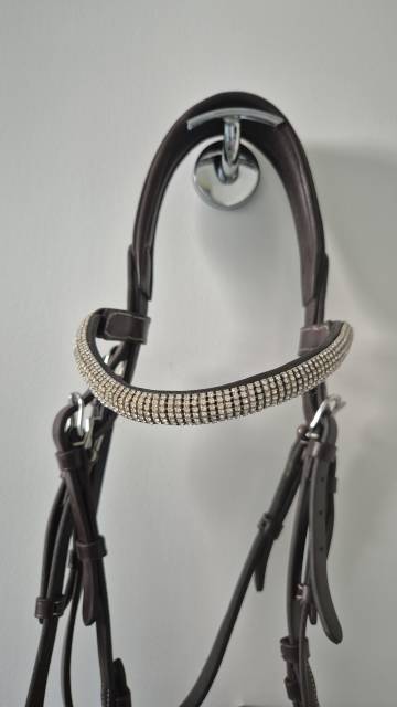 Filet Peneloppe Havane, frontal avec strass