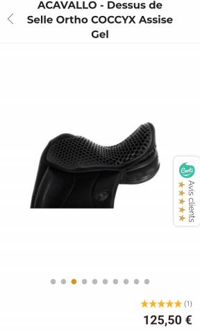 Couvre selle Acavallo ortho-coccyx 
