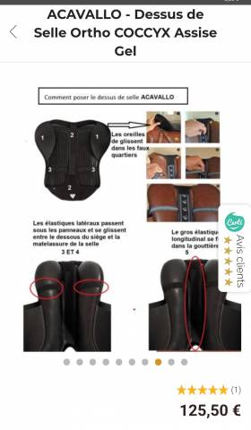 Couvre selle Acavallo ortho-coccyx 