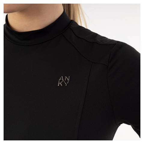 Tee-shirt d'entra&icirc;nement mockneck - Anky - Tissu technique