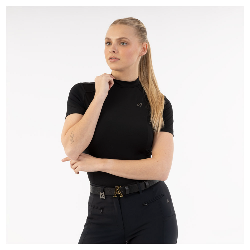 Tee-shirt d'entra&icirc;nement mockneck - Anky - Tissu technique