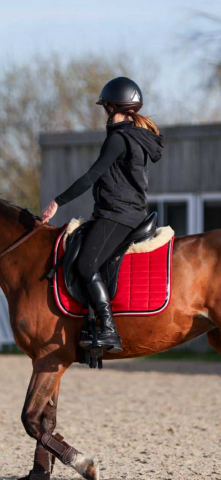 Selle dressage &eacute;quipe 16,5 pouces 