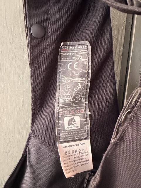 Gilet airbag HIT AIR XS