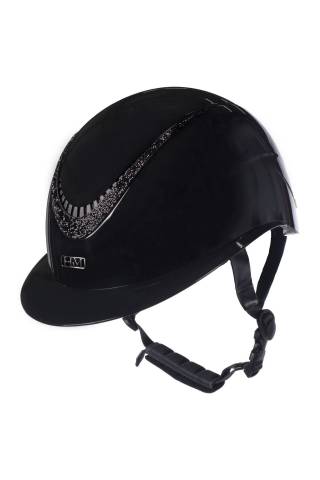Casque Alarion brillant - HKM - Version glossy