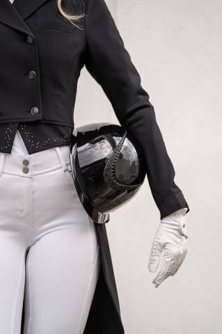 Casque Alarion brillant - HKM - Version glossy