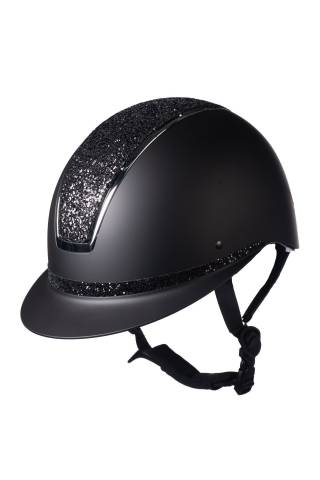 Casque Lady Shield Elegant - HKM - Strass et liseré brillant