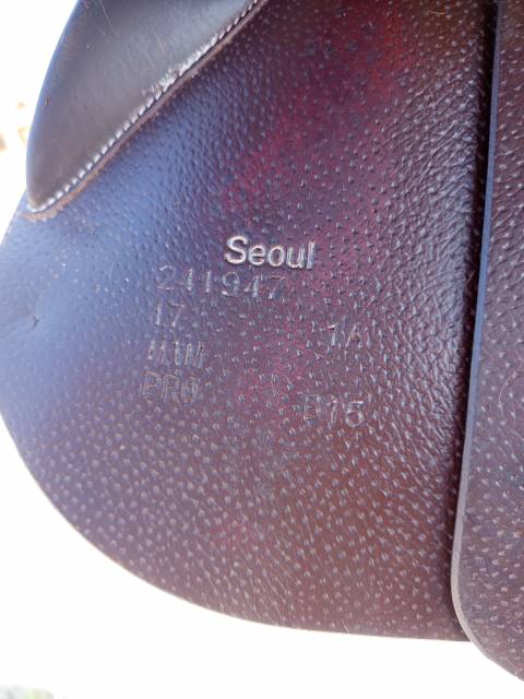 Selle Forestier S&eacute;oul pro  Doubl&eacute;e veau  Petits quartiers (1A)  17' 