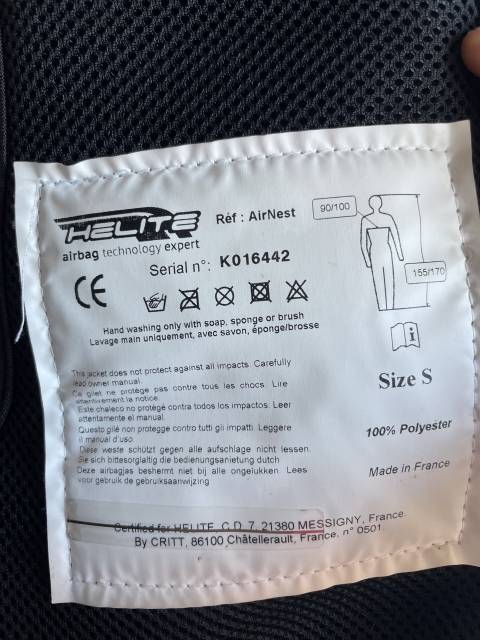 Air bag Equitheme avec 2 cartouches