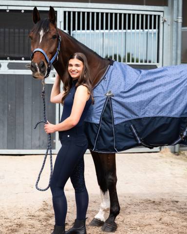 Licol rembourr&eacute; avec longe SS26 - QHP