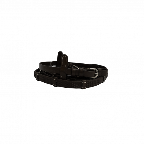 Rênes caoutchouc Soft Linea à arrêtoirs - Canter - 16mm