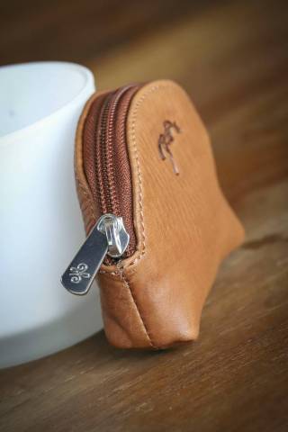 Porte monnaie P&eacute;n&eacute;lope - Autre Marque - Cuir cognac