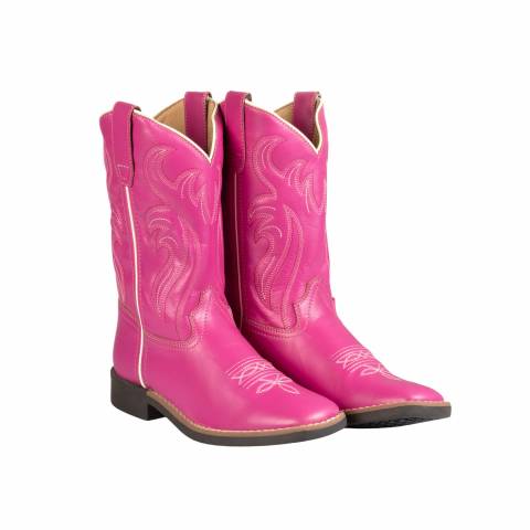 Bottes western ranch - Pool's - Rose - Confort et style