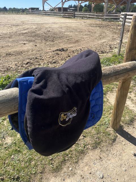 Selle &Eacute;ric Thomas en cuir marron 17&rsquo;