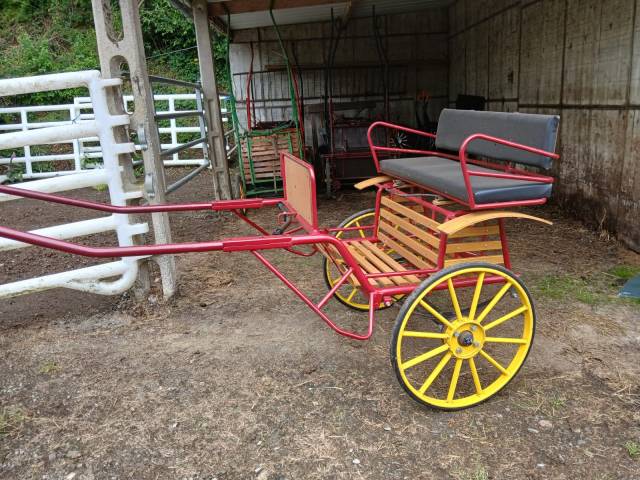 Voiture d'attelage 2 roues - cheval (50150 brouains)