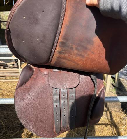 Selle de cheval anglais tout usage en cuir
