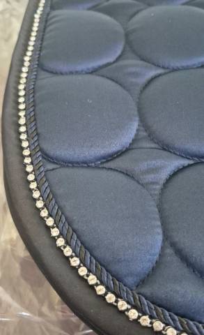 Tapis BR dressage bleu satin 