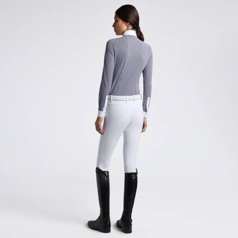 Chemise de concours manches longues &agrave; rayures - Cavalleria Toscana