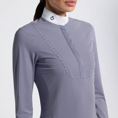 Chemise de concours manches longues à rayures - Cavalleria Toscana