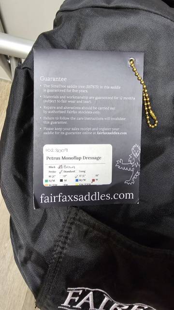 Selle dressage Fairfax mod&egrave;le Petrus