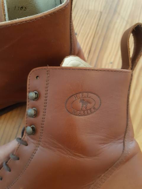 Boots en cuir marron taille 38