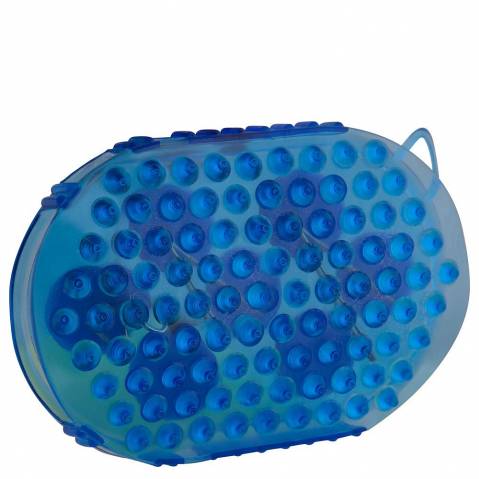 Etrille de massage bleue Première - BR - 7 billes inox